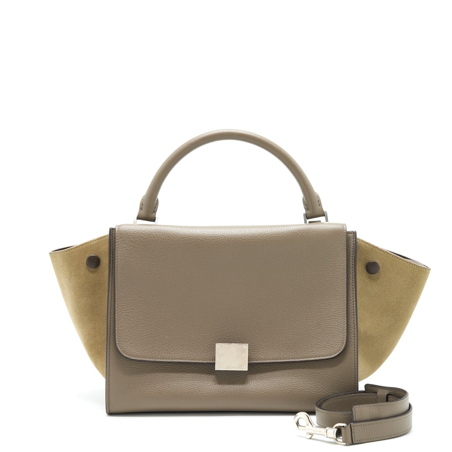 Celine Trapeze Purse Calfskin Grey