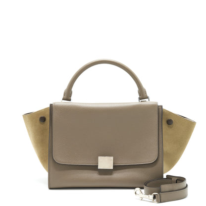 Celine Trapeze Purse Calfskin Grey