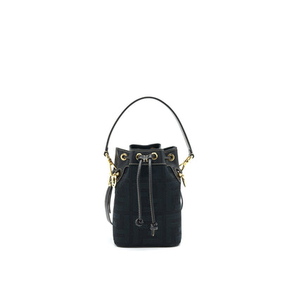Fendi Mon Tresor Black Canvas Purse