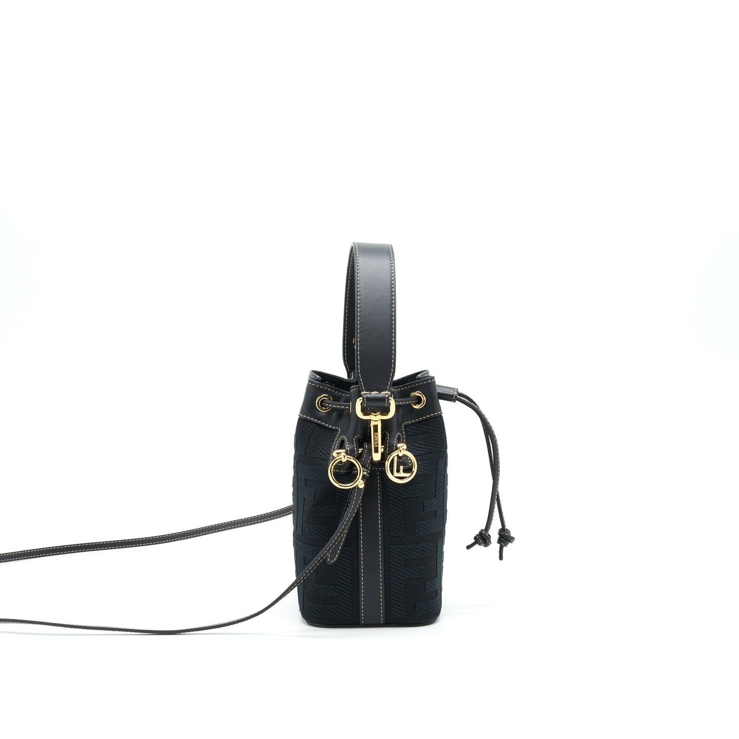 Fendi Mon Tresor Black Canvas Purse