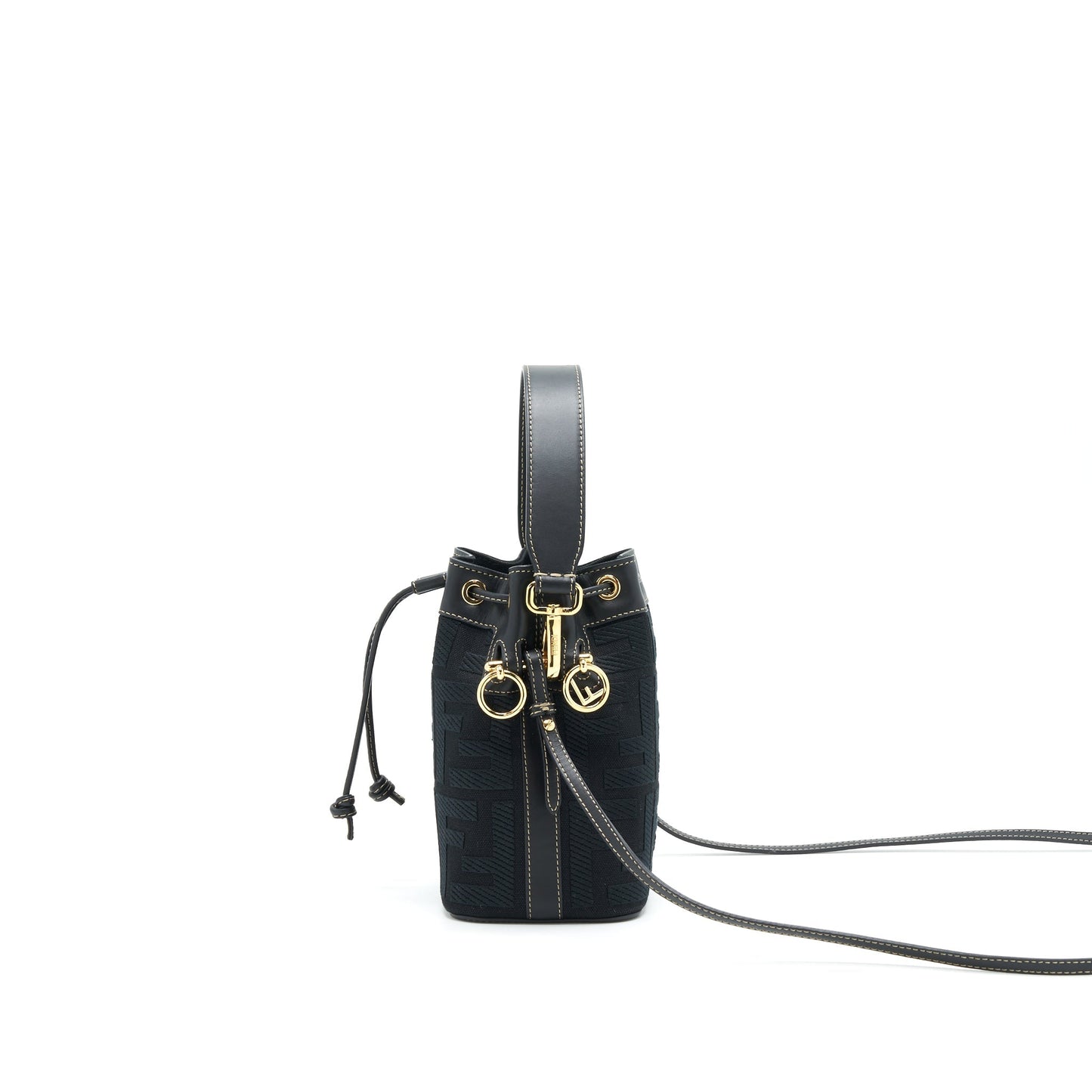 Fendi Mon Tresor Black Canvas Purse