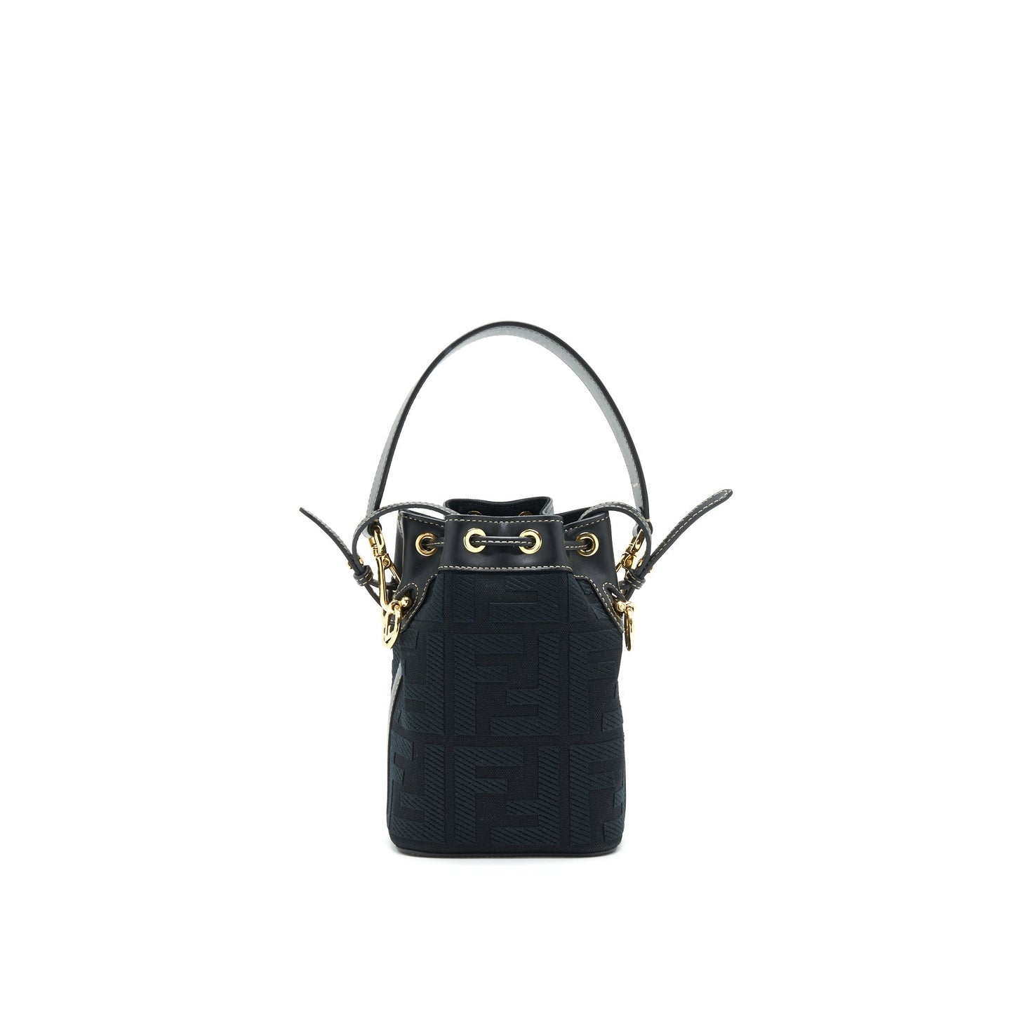 Fendi Mon Tresor Black Canvas Purse