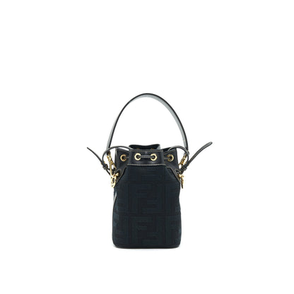Fendi Mon Tresor Black Canvas Purse