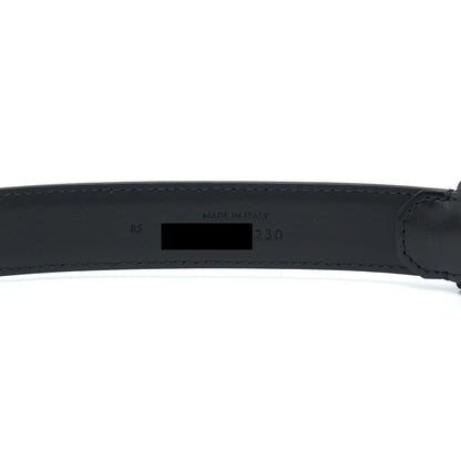Celine Size 85 Triomphe Belt Smooth Calfskin Black
