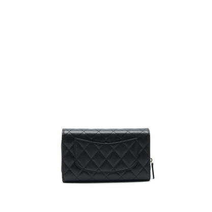Chanel 3 In 1 Wallet On Chain Black Caviar LGHW