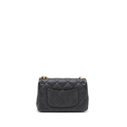 Chanel 23P Mini Coco Love Flap Bag Caviar Black GHW (Microchip)