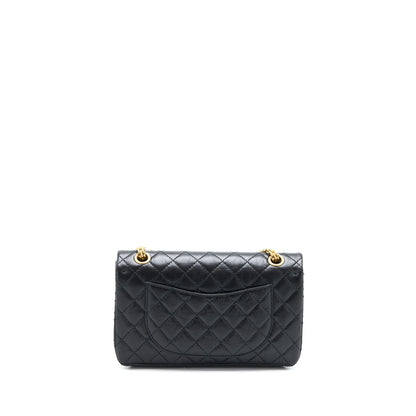 Chanel Small 2.55 225 Reissue Flap Bag Aged Calfskin Black Brushed GHW