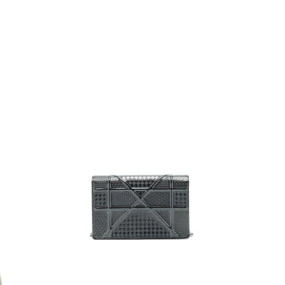 Dior Diorama Wallet on Chain Metallic Black