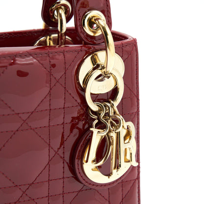 Dior Mini Lady Dior Patent leather Red with GHW
