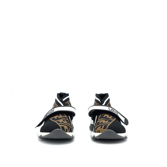 Fendi Size 37 Fabric Black Sneaker