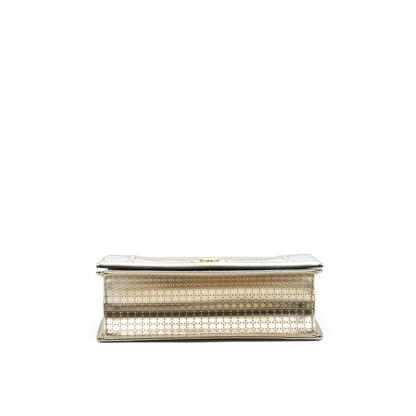 Dior Medium Diorama Metallic Light Gold With