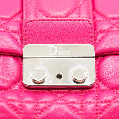 Dior Miss Dior Mini Crossbody Chain Bag Pink SHW