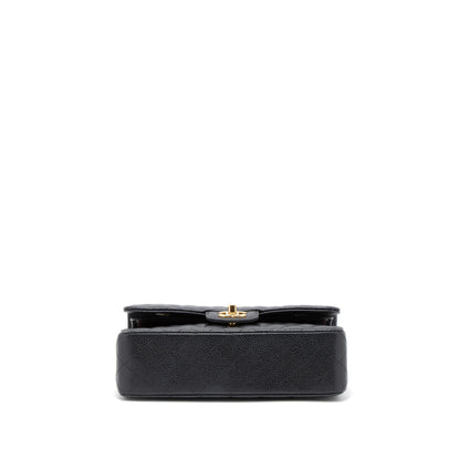 Chanel Small Classic Double Flap Bag Caviar Black GHW (Microchip)