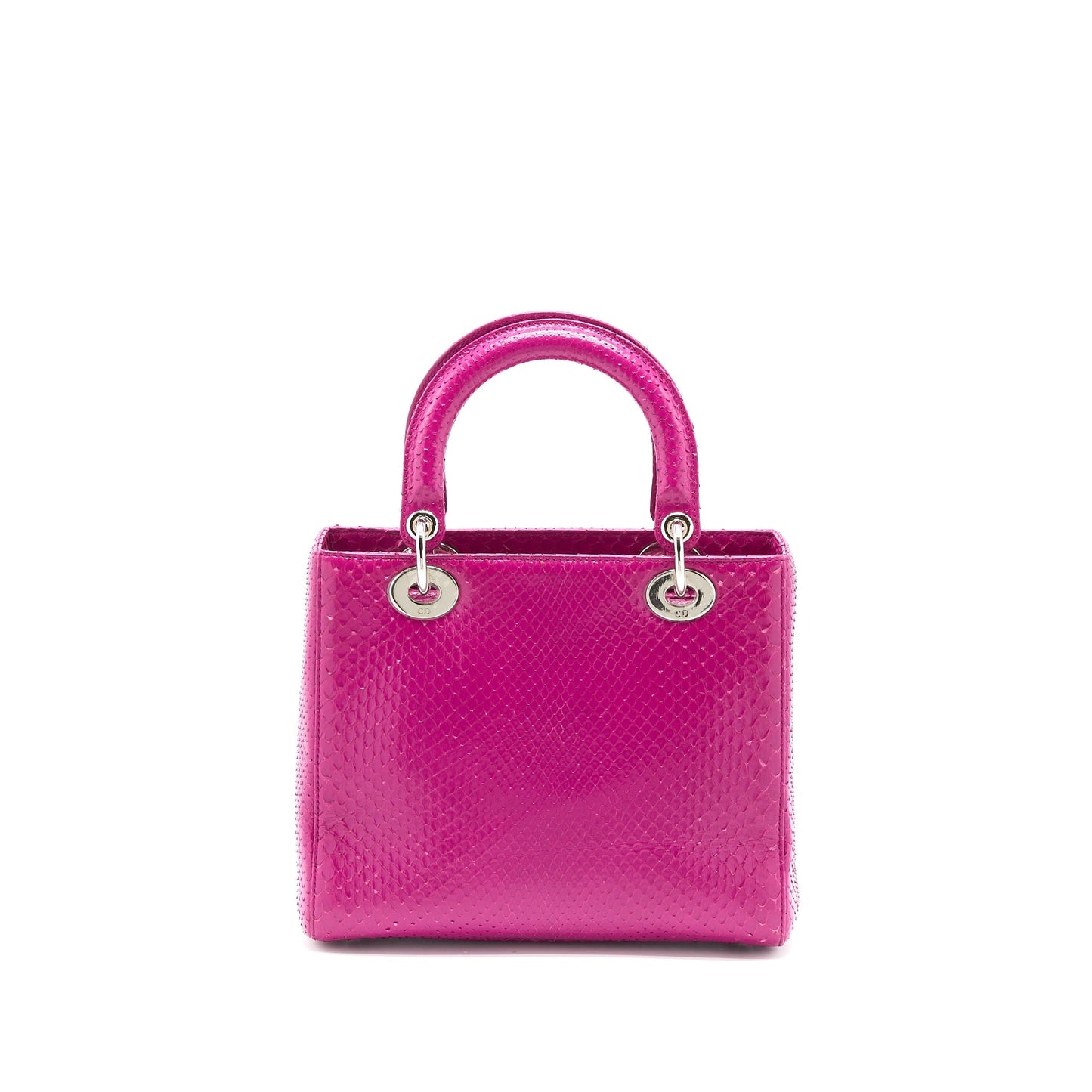 Dior Medium Lady Dior Python Pink