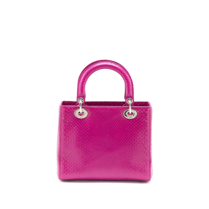 Dior Medium Lady Dior Python Pink