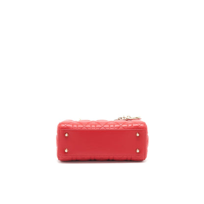 Dior Small lady Dior Purse In Red