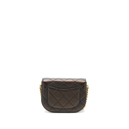 Chanel 21S Moon Messenger Bag Calfskin Black GHW