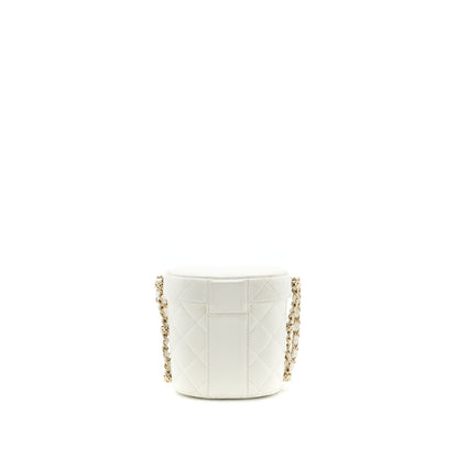 Chanel Small Vanity Case Lambskin White LGHW (Microchip)