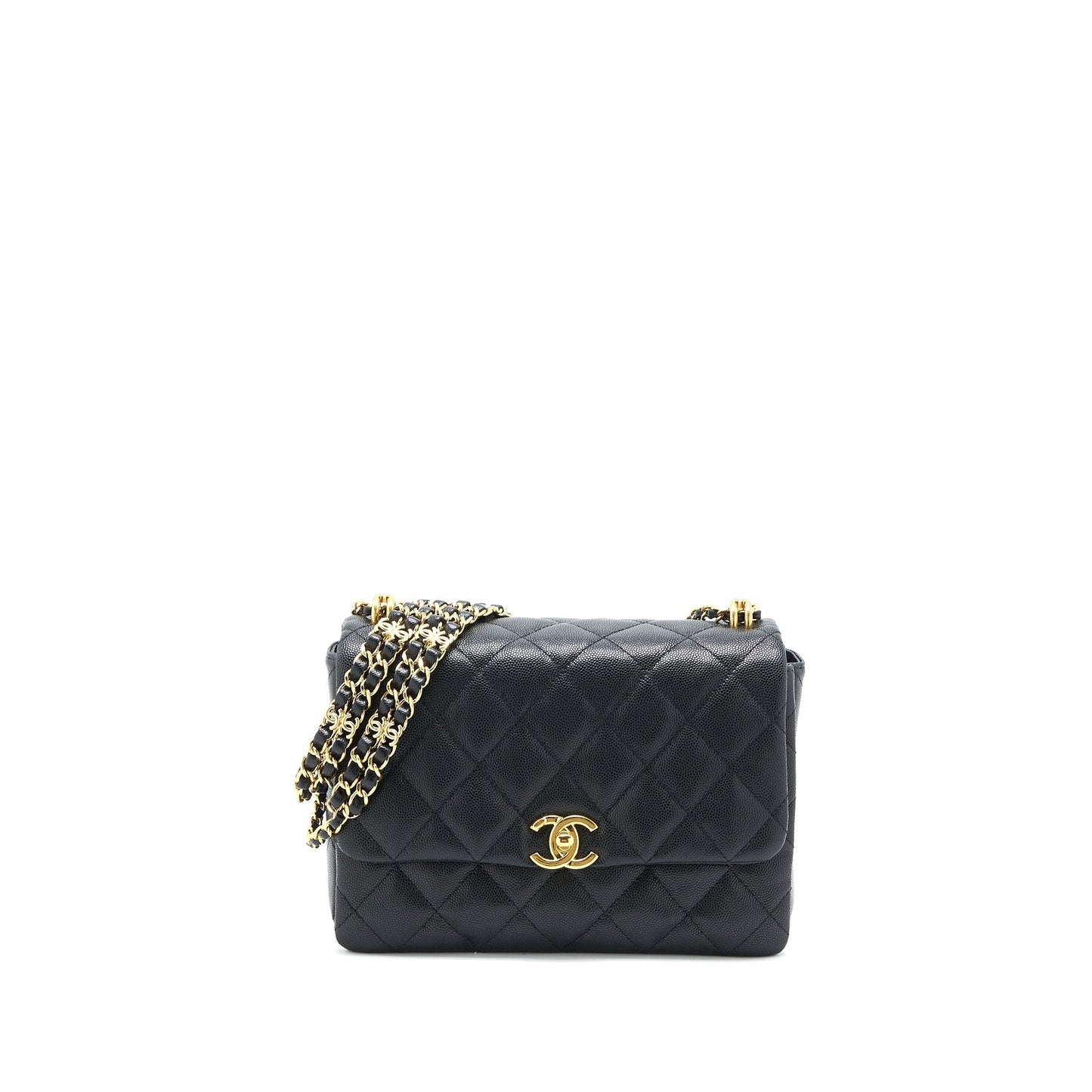 Chanel 22K Coco First Caviar Black GHW (Microchip)