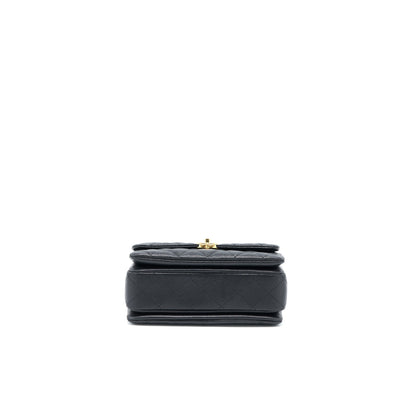 Chanel 22K Coco First Caviar Black GHW (Microchip)