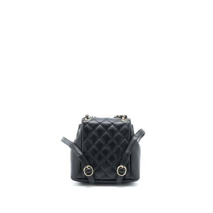 Chanel 23p Mini Triple Pack Backpack Caviar Black LGHW (Microchip)