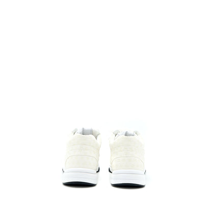 Chanel Size 37.5 22A Trainers Printed Suede Calfskin White