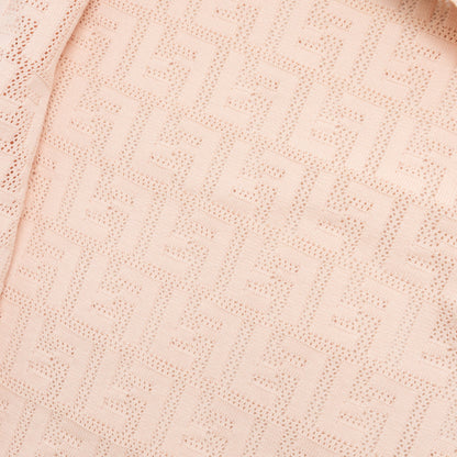 Fendi Size 36 Naomi Cropped Cardigan Viscose Pink