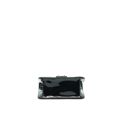 Dior Mini Miss Dior Flap Purse Patent Black