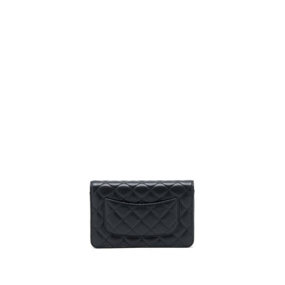 Chanel Classic Wallet On Chain Caviar Black GHW (Microchip)