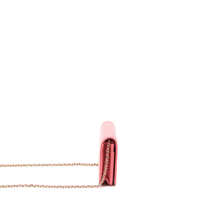 Chanel Boy Wallet On Chain Chevron Calfskin Pink LGHW