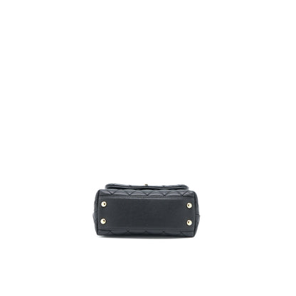 Chanel Mini Coco Handle Caviar Black LGHW