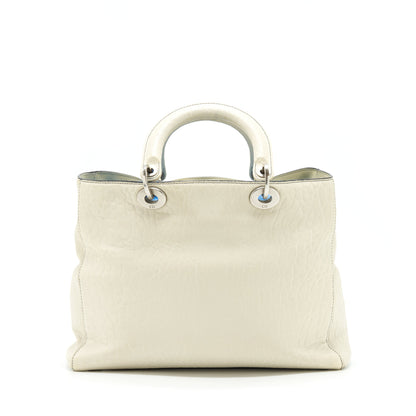 Dior Diorissimo Tote Purse White Multicolour Hardware
