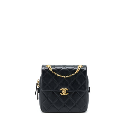 Chanel 22P Flap Backpack Caviar Black Brushed GHW (Microchip)