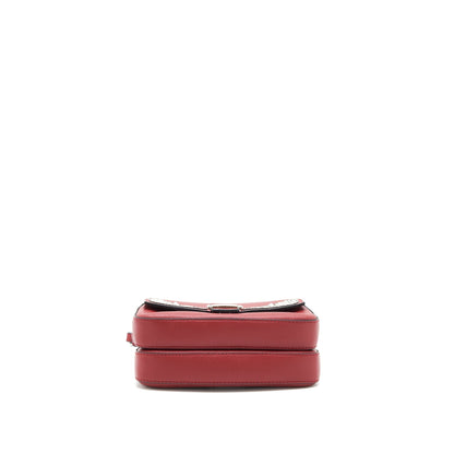 Fendi Micro Monster Baguette Purse red