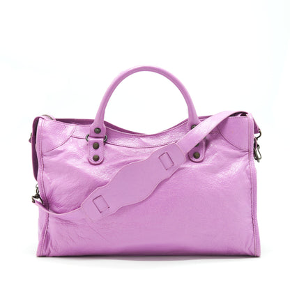Balenciaga Classic City Purse Purple