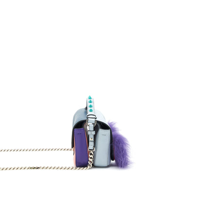 Fendi Micro Baguette Monster Double sided Purse Multi colour