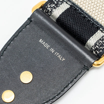 Dior Shoulder Strap Oblique Canvas Black