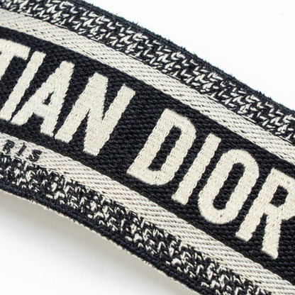 Dior Shoulder Strap Oblique Canvas Black