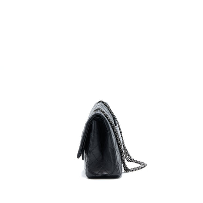 Chanel 2.55 Reissue 227 Aged Calfskin Black Ruthenium SHW
