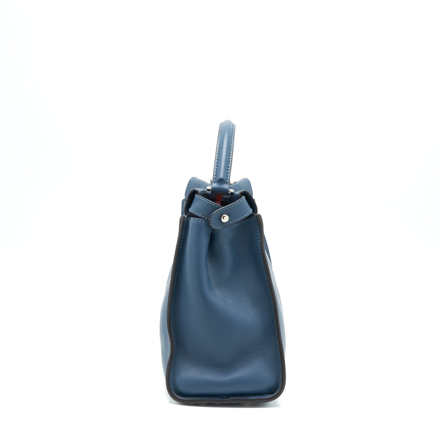 Fendi Medium Peekaboo Purse dark blue Multi colour Hardware
