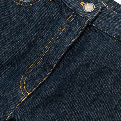 Chanel size 40 25C CC logo washed out denim Jeans