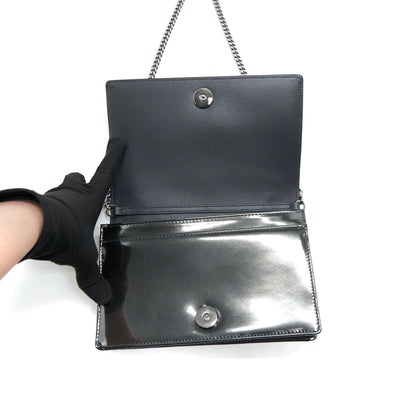 Dior Diorama Wallet on Chain Metallic Black