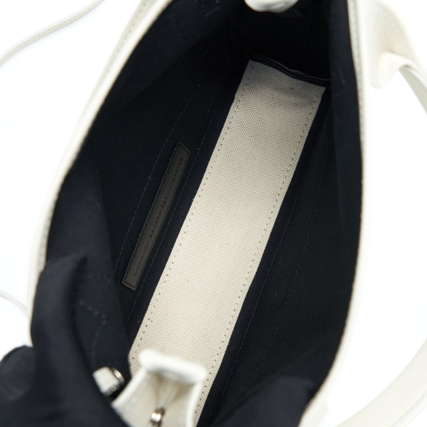 Balenciaga Cabas Fabric/Leather Off white