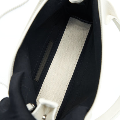 Balenciaga Cabas Fabric/Leather Off white