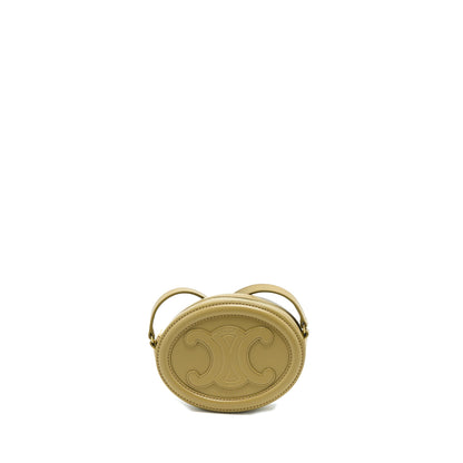 Celine Crossbody Oval Purse Calfskin Olive