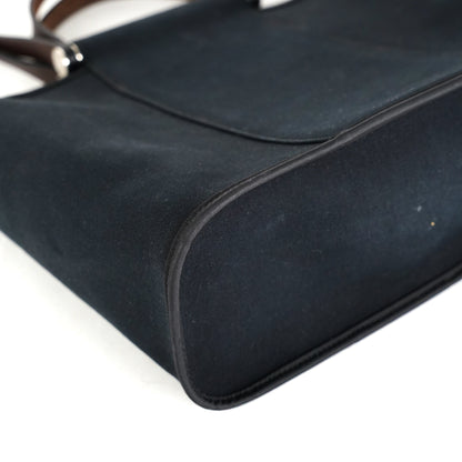 Hermes Canvas Bag Black - M Stamp