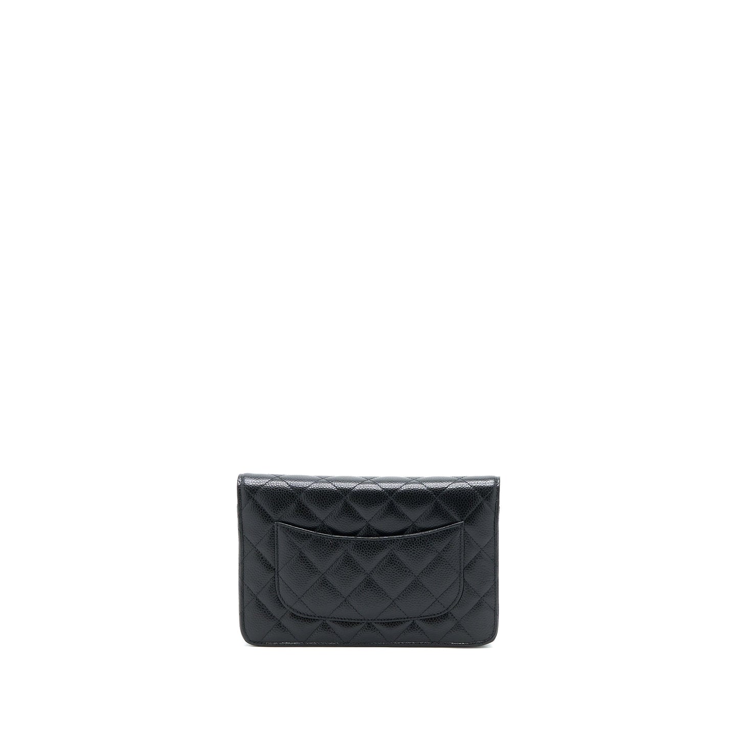 Chanel Classic Wallet on Chain Caviar Black GHW (Microchip)
