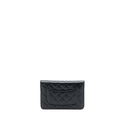 Chanel Classic Wallet on Chain Caviar Black GHW (Microchip)