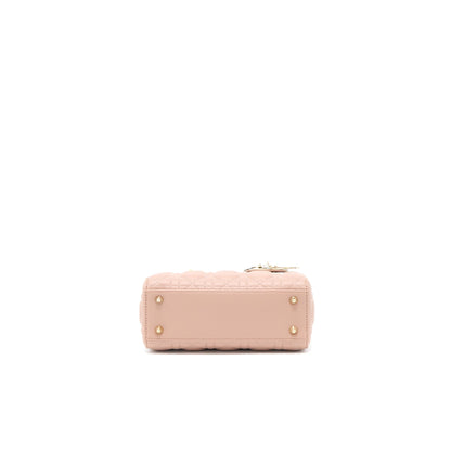 Dior Small Lady Dior My ABCDior Purse Lambskin Pink