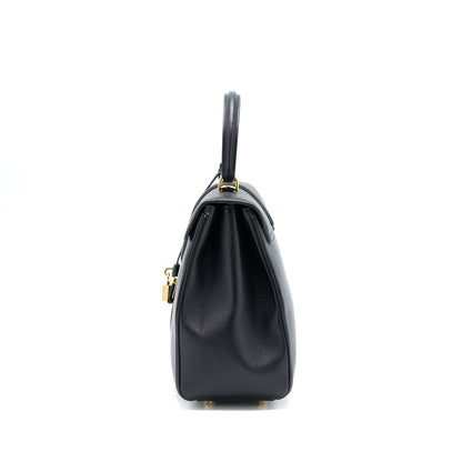 Celine 16 Purse Grained Calfskin Black
